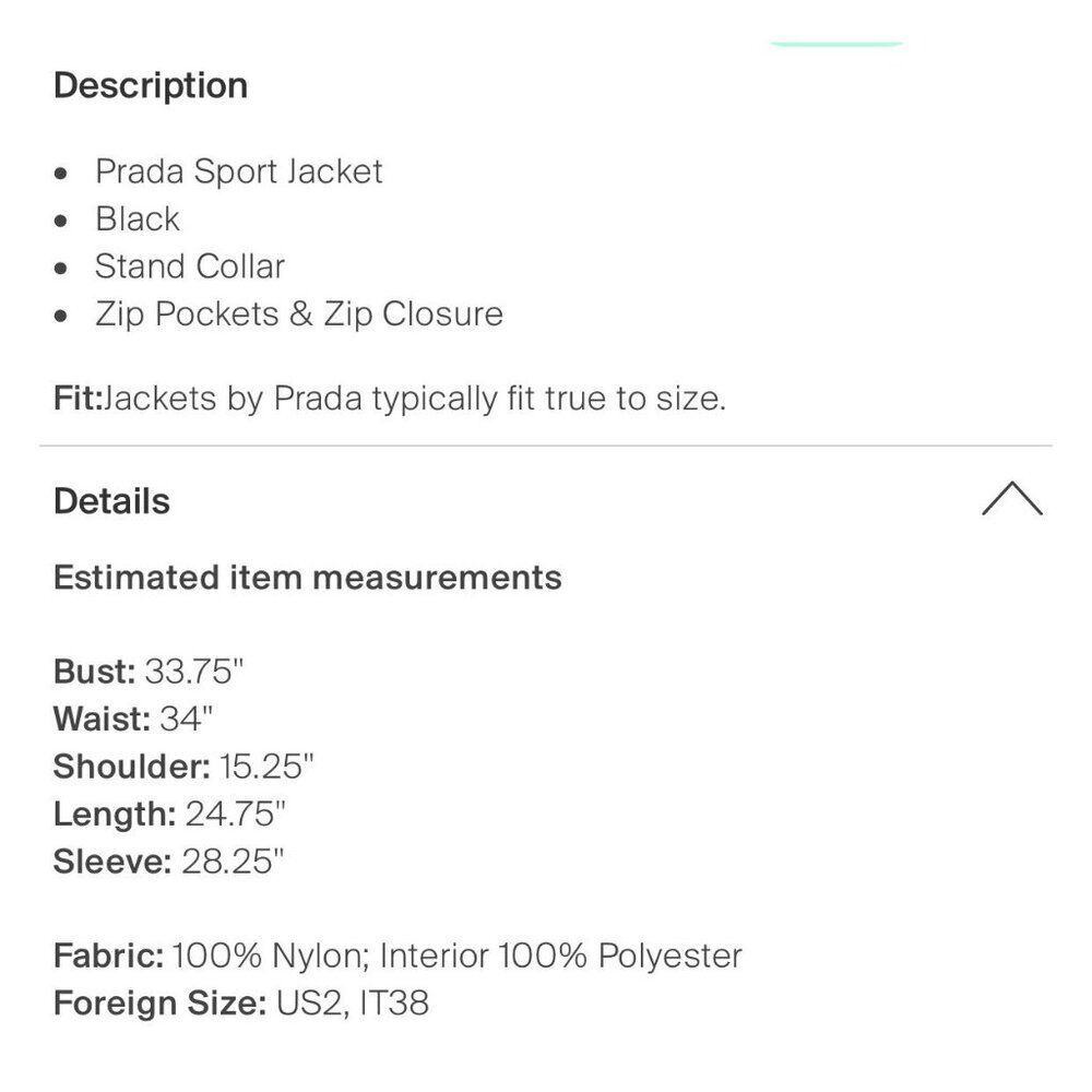 Prada Authentic Solid Black Nylon Windbreaker Lon… - image 4